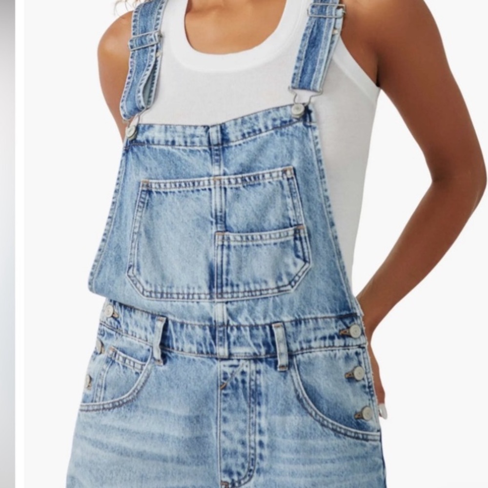 Free People We The Free Ziggy Denim Shortalls